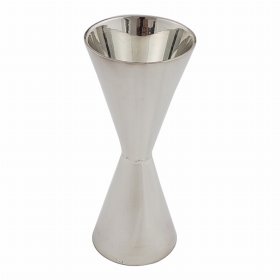 Cone Shaped Double Silver Plated Jigger (Matt Inside)