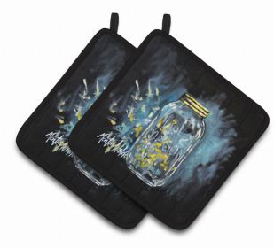 Lightning Bugs Pair of Pot Holders