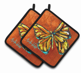 Monarch Butterfly Pair of Pot Holders