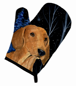 Starry Night Dachshund Oven Mitt