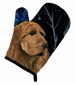 Starry Night Sussex Spaniel Oven Mitt