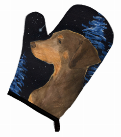 Starry Night Doberman Oven Mitt