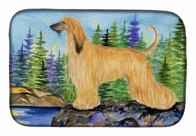 Afghan Hound Dish Drying Mat