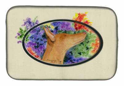 Pharaoh Hound Dish Drying Mat