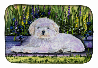 Coton de Tulear Dish Drying Mat