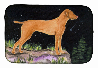 Starry Night Vizsla Dish Drying Mat