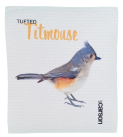 Tufted Titmouse Swedish Dishcloths