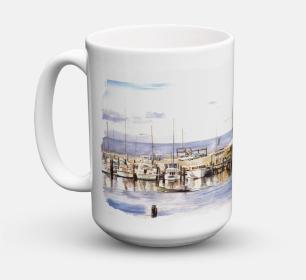 Scenic Coffee Mug 15 oz (Color: Pass Bait Shop, size: 5 x 5)