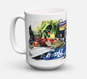 Food Coffee Mug 15 oz (Color: Crab in the Middle, size: 5 x 5)