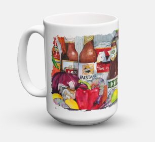 Food Coffee Mug 15 oz (Color: New Orleans Beers and Spices, size: 5 x 5)