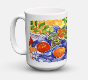 Fruit Coffee Mug 15 oz (Color: Apples, size: 5 x 5)