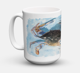 Shellfish Coffee Mug 15 oz (Color: Crab #2, size: 5 x 5)