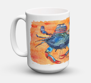 Shellfish Coffee Mug 15 oz (Color: Crab #3, size: 5 x 5)