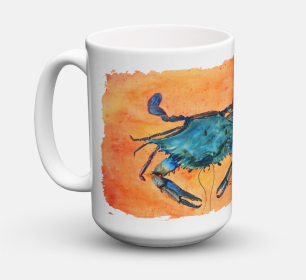 Shellfish Coffee Mug 15 oz (Color: Crab #4, size: 5 x 5)