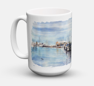 Scenic Coffee Mug 15 oz (Color: The Warf, size: 5 x 5)