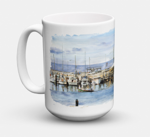 Scenic Coffee Mug 15 oz (Color: The Pass Bait Shop, size: 5 x 5)