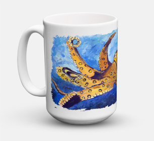 Animal Coffee Mug 15 oz (Color: Octopus, size: 5 x 5)