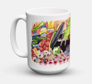 Food Coffee Mug 15 oz (Color: Gumbo and Potato Salad, size: 5 x 5)