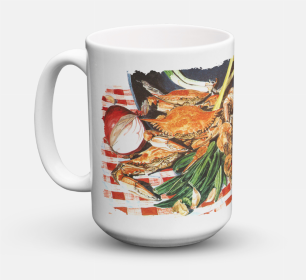 Food Coffee Mug 15 oz (Color: Crab Boil, size: 5 x 5)