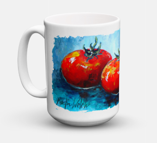 Vegetables Coffee Mug 15 oz (Color: Tomatoes Red Toes, size: 5 x 5)