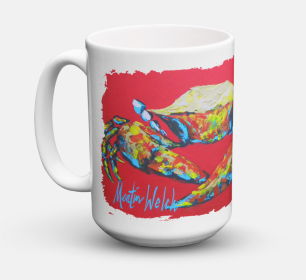 Shellfish Coffee Mug 15 oz (Color: Crab Seafood One, size: 5 x 5)