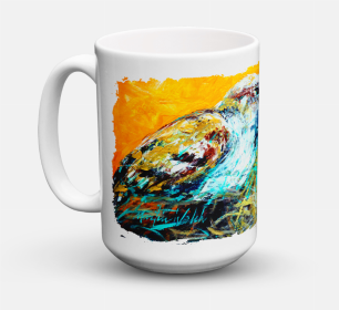 Bird Coffee Mug 15 oz (Color: Look at the Birdie, size: 5 x 5)