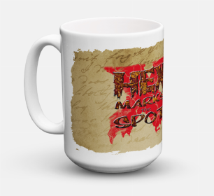 Halloween Coffee Mug 15 oz (Color: Hex marks the spot, size: 5 x 5)