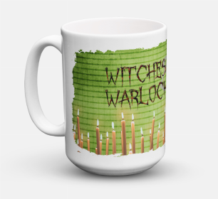 Halloween Coffee Mug 15 oz (Color: Witches and Warlocks, size: 5 x 5)