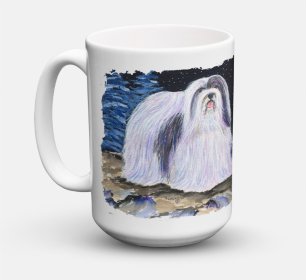 Starry Night Coffee Mug 15 oz (Color: Havanese, size: 5 x 5)