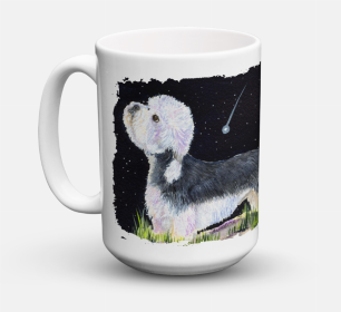 Starry Night Coffee Mug 15 oz (Color: Dandie Dinmont Terrier, size: 5 x 5)