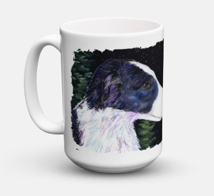 Starry Night Coffee Mug 15 oz (Color: Border Collie, size: 5 x 5)