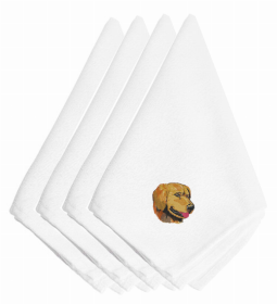 Dog Breed/Embroidered Napkins (Color: Golden Retriever, size: 20 x 20)