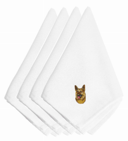 Dog Breed/Embroidered Napkins (Color: German Shepherd, size: 20 x 20)