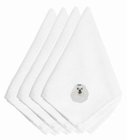 Dog Breed/Embroidered Napkins (Color: Maltese, size: 20 x 20)