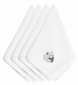 Dog Breed/Embroidered Napkins (Color: Samoyed, size: 20 x 20)