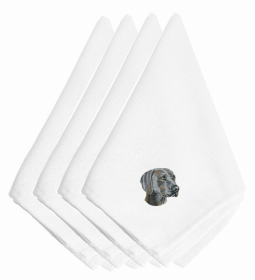 Dog Breed/Embroidered Napkins (Color: Weimaraner, size: 20 x 20)