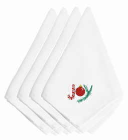 Christmas Themed Embroidered Napkins (Color: Christmas Joy, size: 20 x 20)