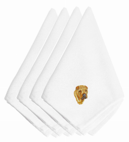 Dog Breed/Embroidered Napkins (Color: Shar Pei, size: 20 x 20)