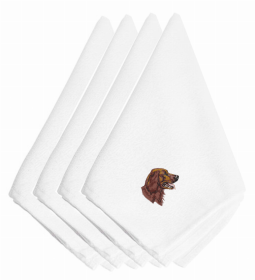 Dog Breed/Embroidered Napkins (Color: Irish Setter, size: 20 x 20)