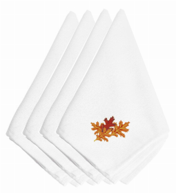 Fall Themed Embroidered Napkins (Color: Fall Autumn Spray, size: 20 x 20)