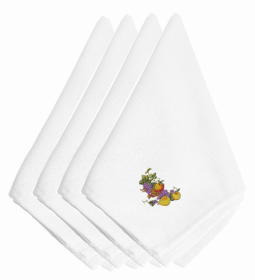 Thanksgiving Themed Embroidered Napkins (Color: Thanksgiving Spray, size: 20 x 20)