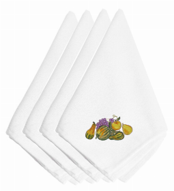 Thanksgiving Themed Embroidered Napkins (Color: Thanksgiving Cluster, size: 20 x 20)