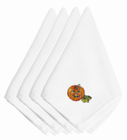 HalloweenThemed Embroidered Napkins (Color: Halloween Jack O Lantern, size: 20 x 20)