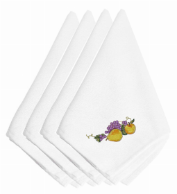 Thanksgiving Themed Embroidered Napkins (Color: Thanksgiving Fruit, size: 20 x 20)