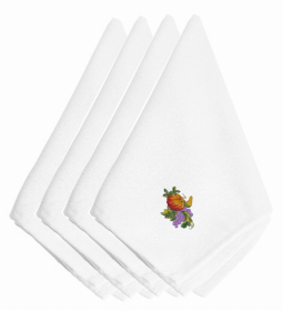 Fall Themed Embroidered Napkins (Color: Fall Spray, size: 20 x 20)