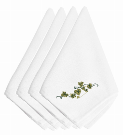 Fall Themed Embroidered Napkins (Color: Fall Ivy, size: 20 x 20)