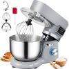 Smart Household 660W Stand Mixer 6-Speed Tilt-Head Dough Mixer W/ 3 Attachments